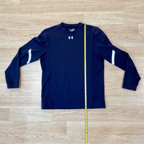 Under Armour Thermal Shirt Men’s M Blue Long Sleeve Waffle Knit All Season Gear - Picture 5 of 10